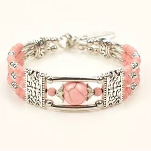 ‎BOHO VINTAGE DESIGN SILVER BRACELET